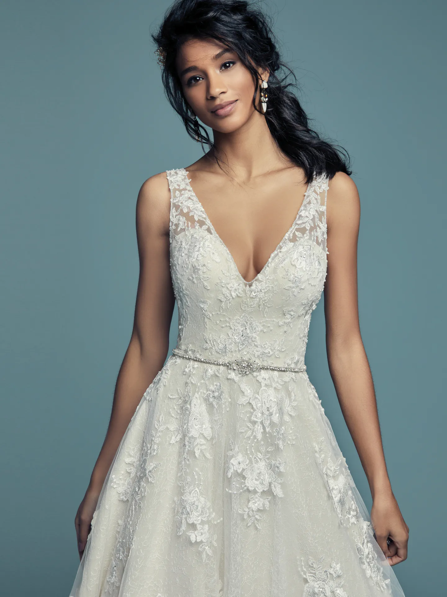 Meryl Lynette Lace Wedding Dress by Maggie Sottero