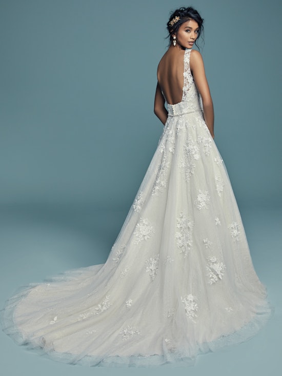 Meryl Lynette (Curve) (CRV-7MS339MC) Lace Wedding Dress by Maggie Sottero