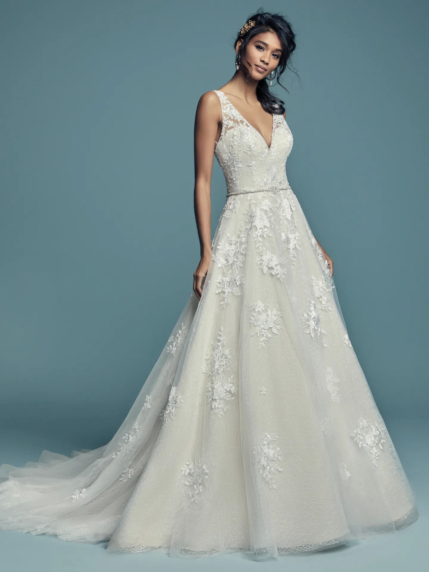 Meryl Lynette Lace Wedding Dress by Maggie Sottero