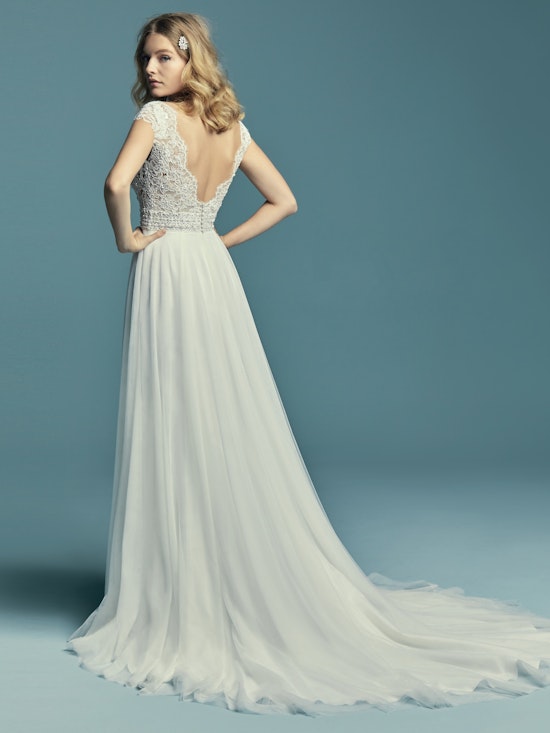 Monarch (8MS751) Chiffon Boho Wedding Dress by Maggie Sottero