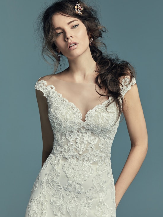 Serena (8MC655) Vintage lace Wedding Dress by Maggie Sottero