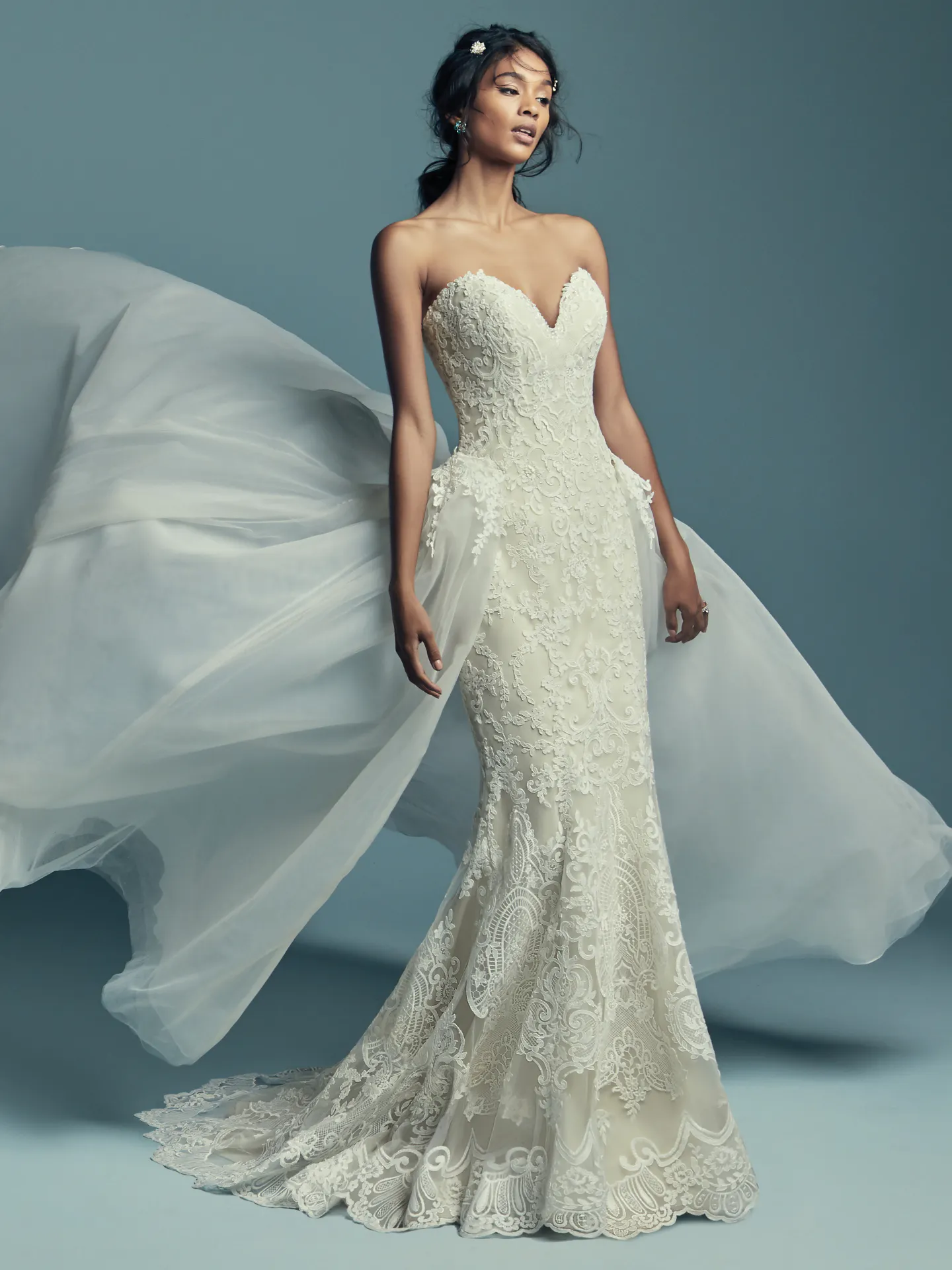 Stephanie  Vintage lace Wedding Dress by Maggie Sottero