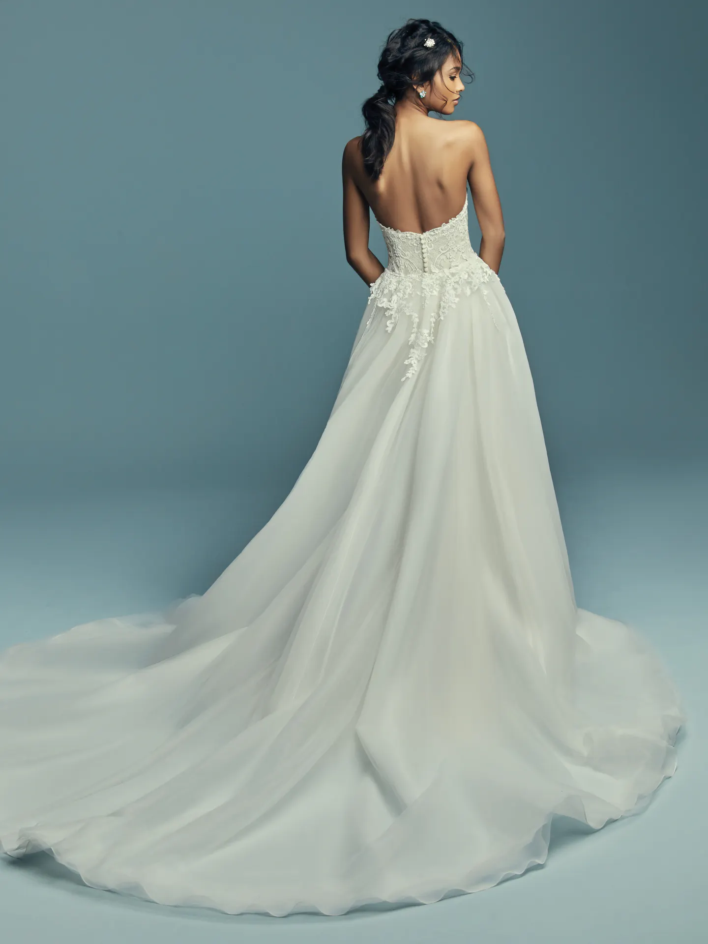 Stephanie  Vintage lace Wedding Dress by Maggie Sottero