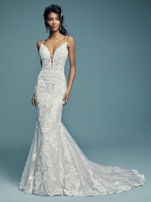 Tuscany Lynette (8MS794MC) Sexy Lace Wedding Dress by Maggie Sottero