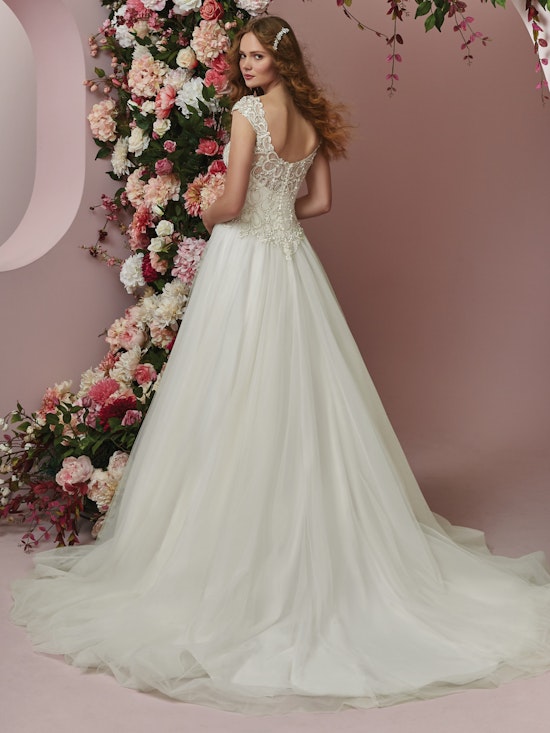 Bella (8RC717) Lace A Line Wedding Dress by Rebecca Ingram