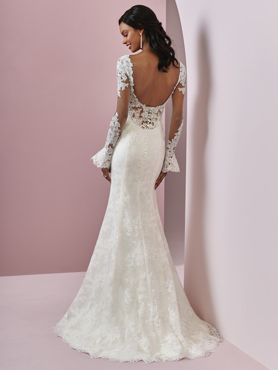 Bonnie (8RC705) Long Sleeve Lace Wedding Dress by Rebecca Ingram