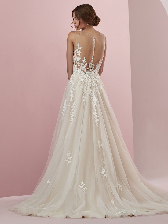 Camille (8RC691) Vintage lace Wedding Dress by Rebecca Ingram