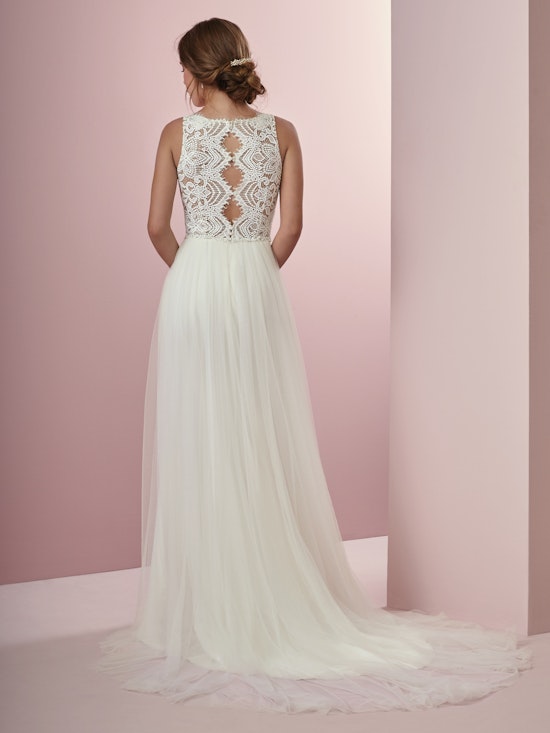 Connie (8RW702) Lace Boho Wedding Dress by Rebecca Ingram