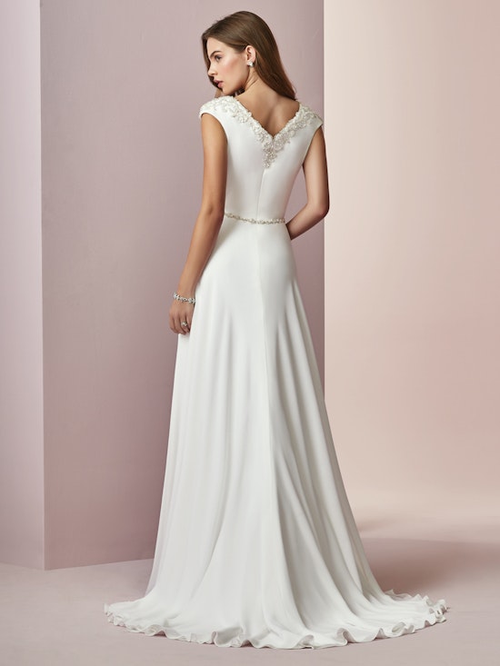 Denise (8RS681) Simple Wedding Dress by Rebecca Ingram