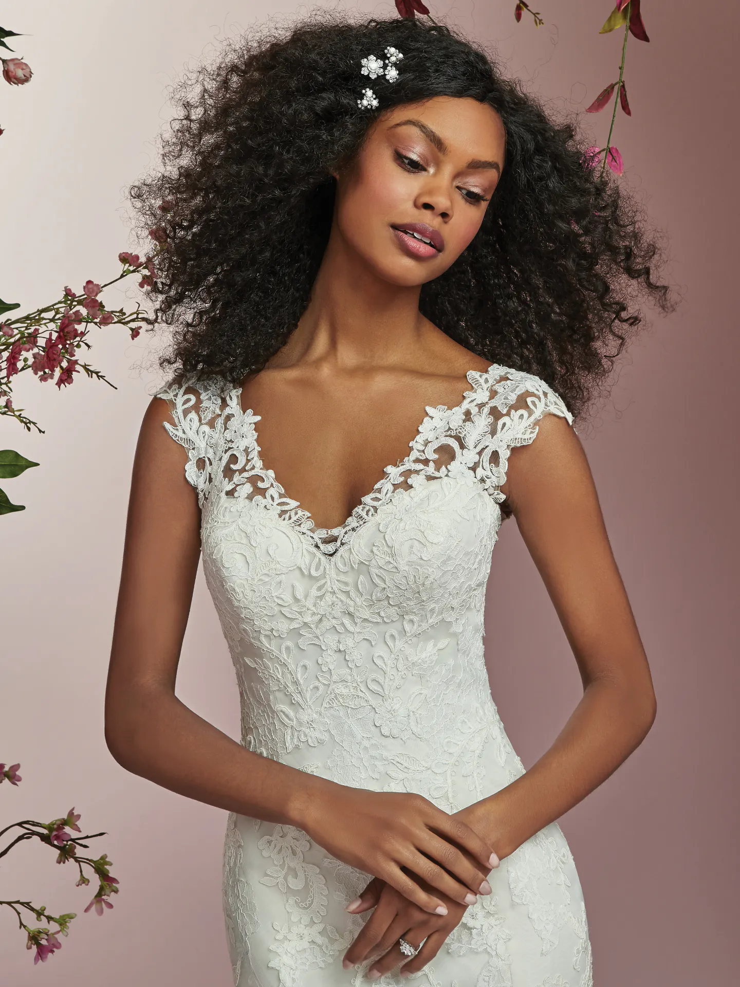 Deon  Unique Lace Wedding Dress by Rebecca Ingram