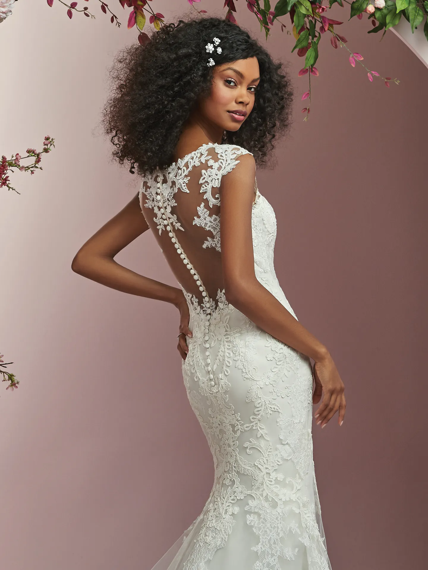 Deon  Unique Lace Wedding Dress by Rebecca Ingram