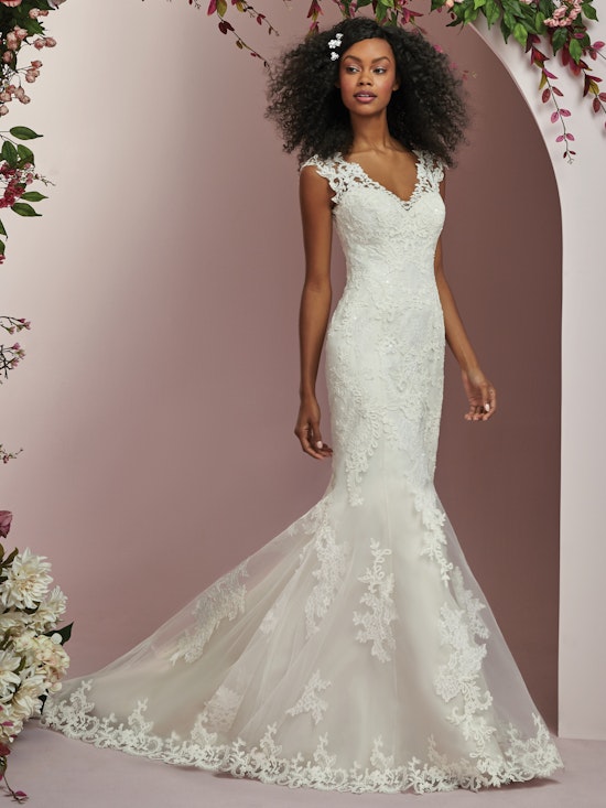 Deon (8RC683) Unique Lace Wedding Dress by Rebecca Ingram