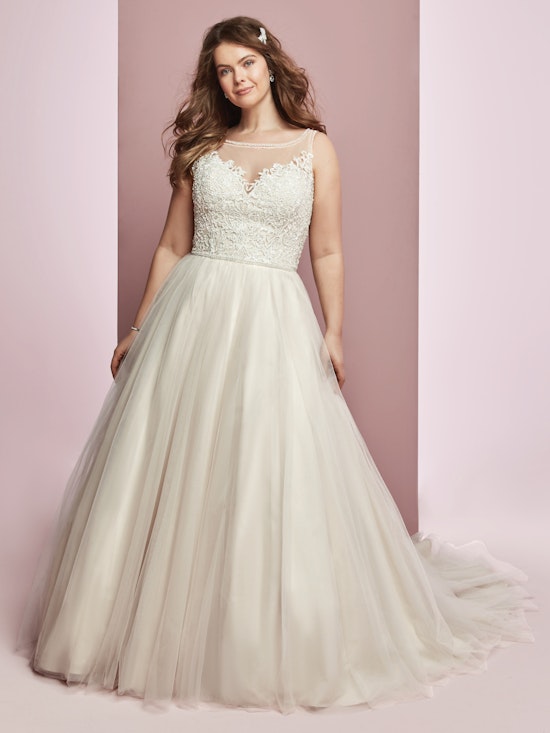 Eliza Jane (Curve) (CRV-8RS665AC) Lace Wedding Dress by Rebecca Ingram