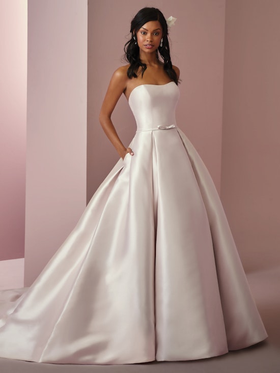 Erica Anne (8RN684MC) Simple Wedding Dress by Rebecca Ingram