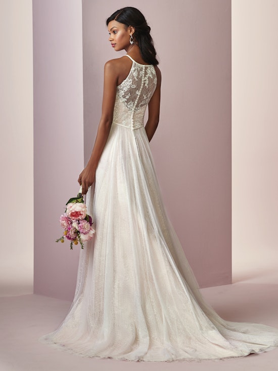 Heidi (8RN722) Rustic Lace Wedding Dress by Rebecca Ingram