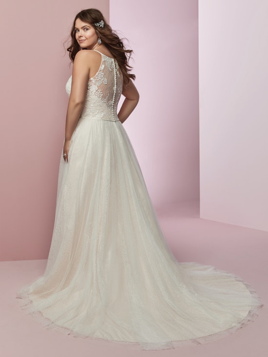 Heidi (8RN722) Rustic Lace Wedding Dress by Rebecca Ingram