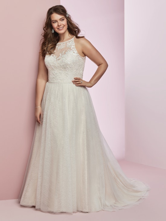 Heidi (8RN722) Rustic Lace Wedding Dress by Rebecca Ingram