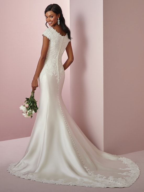 Laynie Anne (8RS680) Modest Wedding Dress by Rebecca Ingram