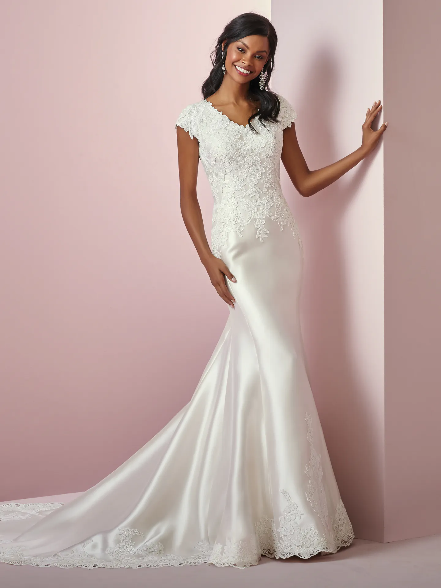 Laynie Anne  Modest Wedding Dress by Rebecca Ingram