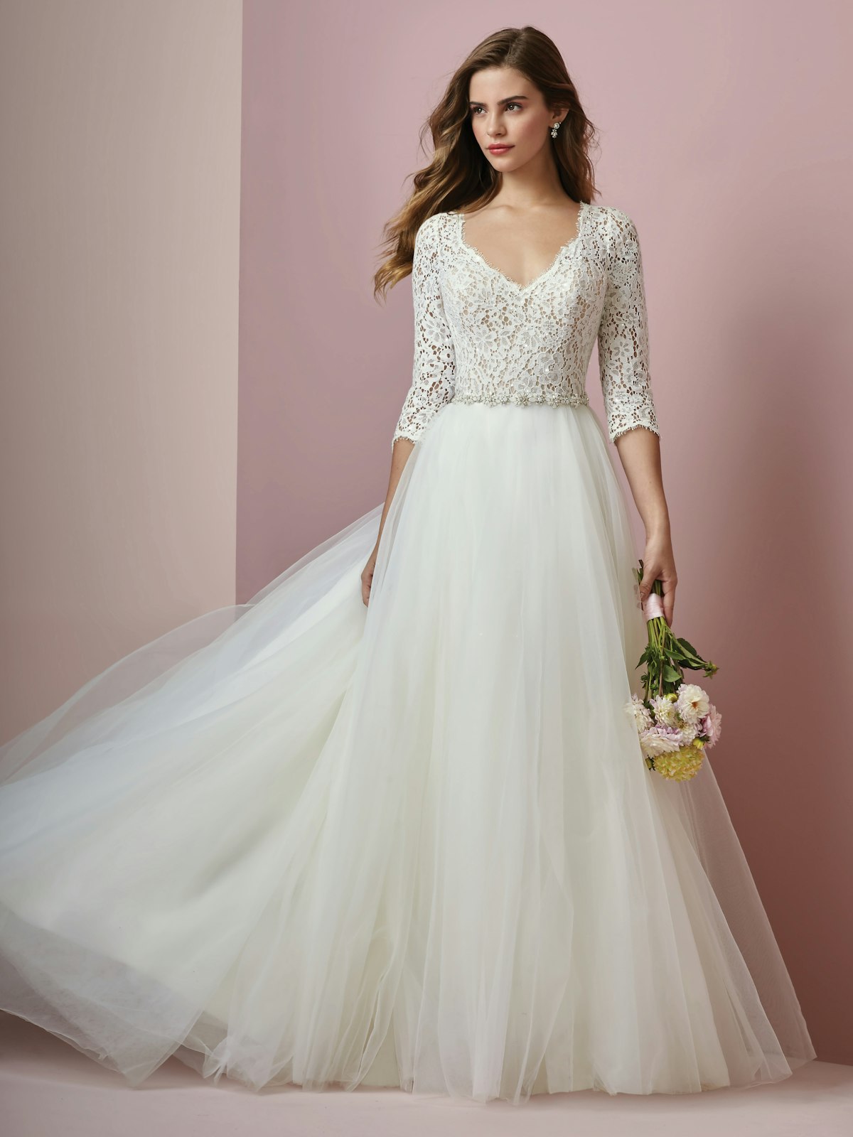 Scarlett Modest Princess Wedding Dress   Rebecca Ingram