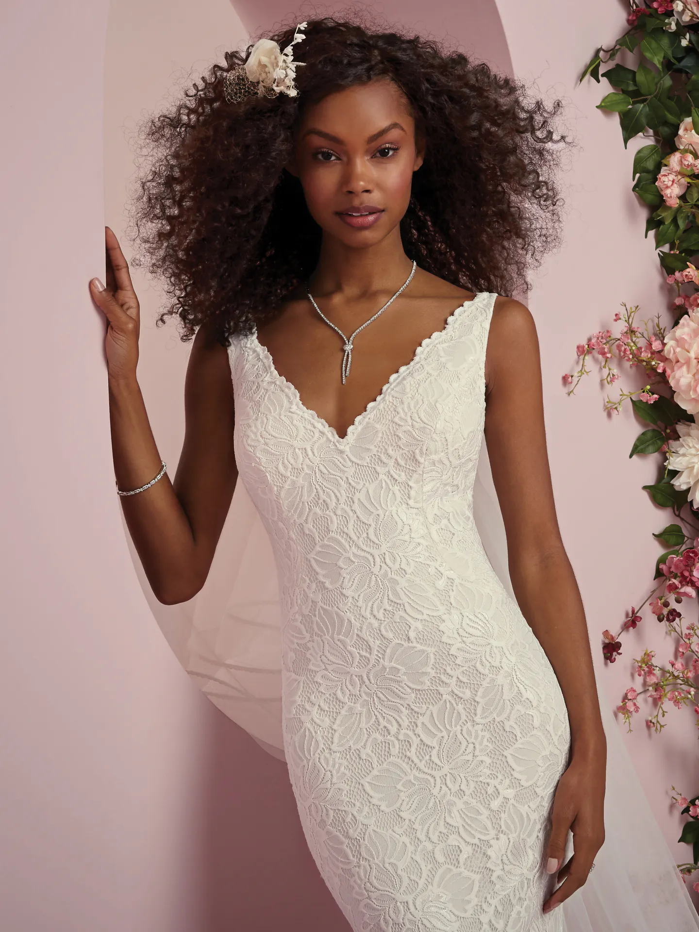 Tina  Lace Boho Wedding Dress by Rebecca Ingram