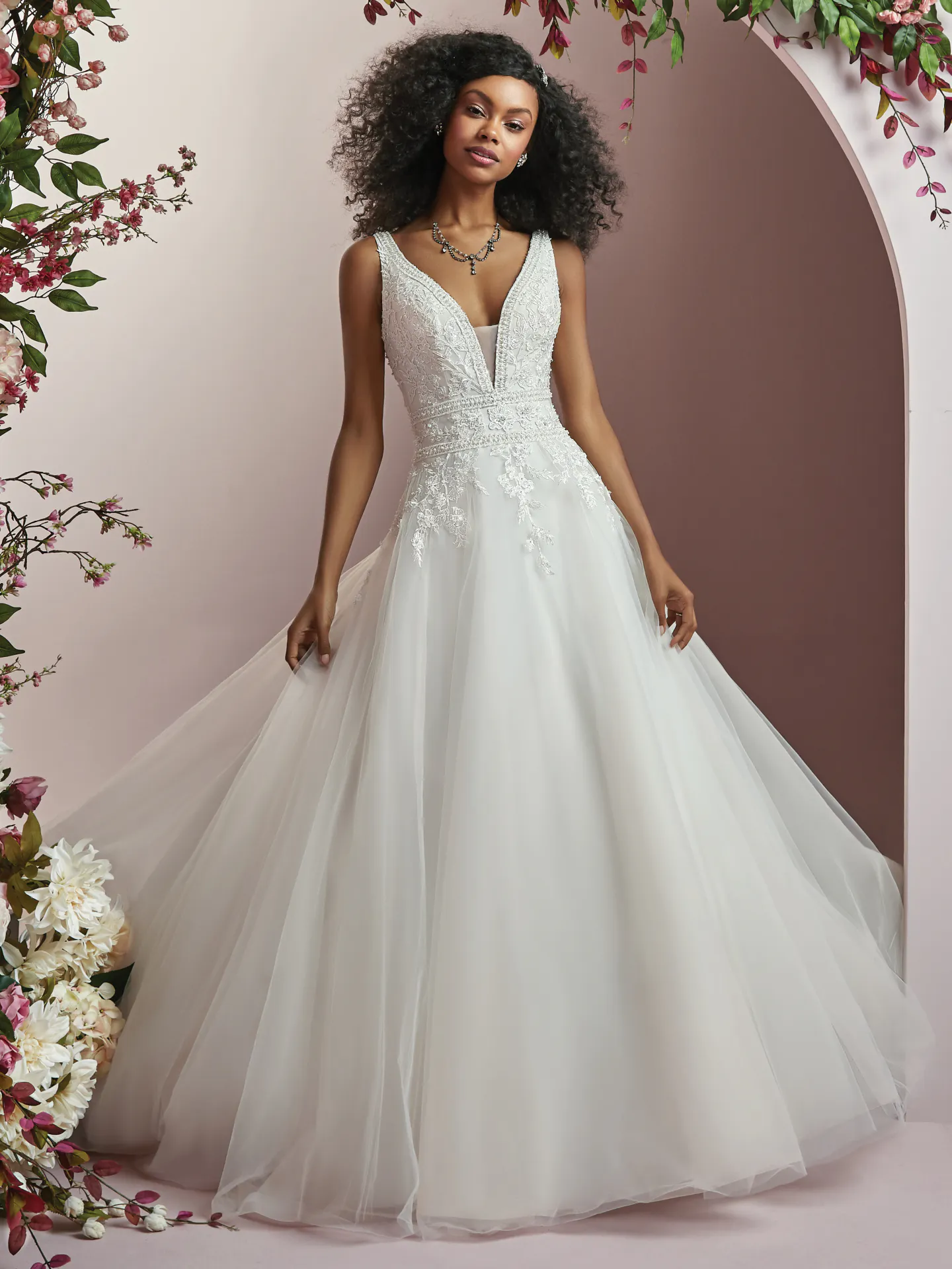 Wynona  Vintage lace Wedding Dress by Rebecca Ingram