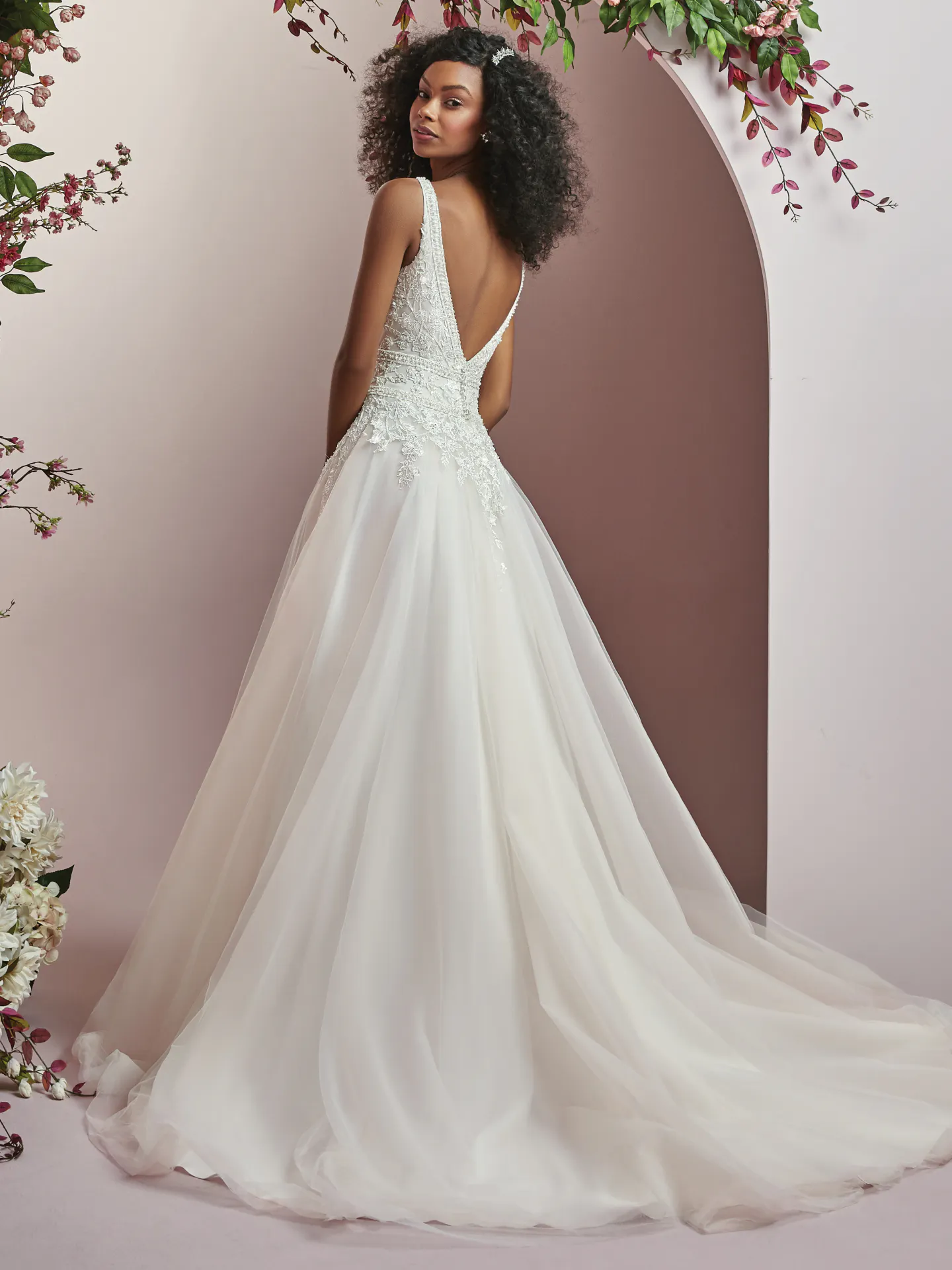 Wynona  Vintage lace Wedding Dress by Rebecca Ingram