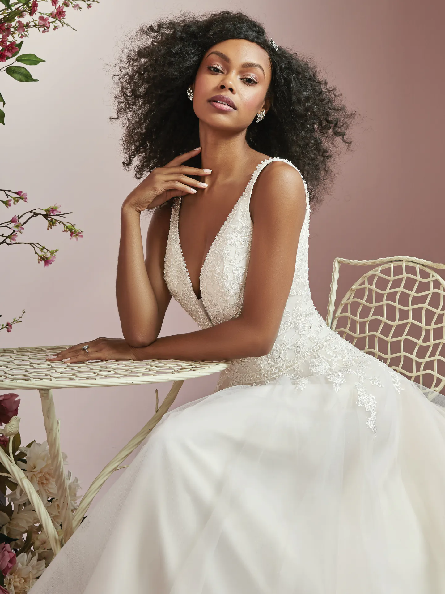 Wynona  Vintage lace Wedding Dress by Rebecca Ingram