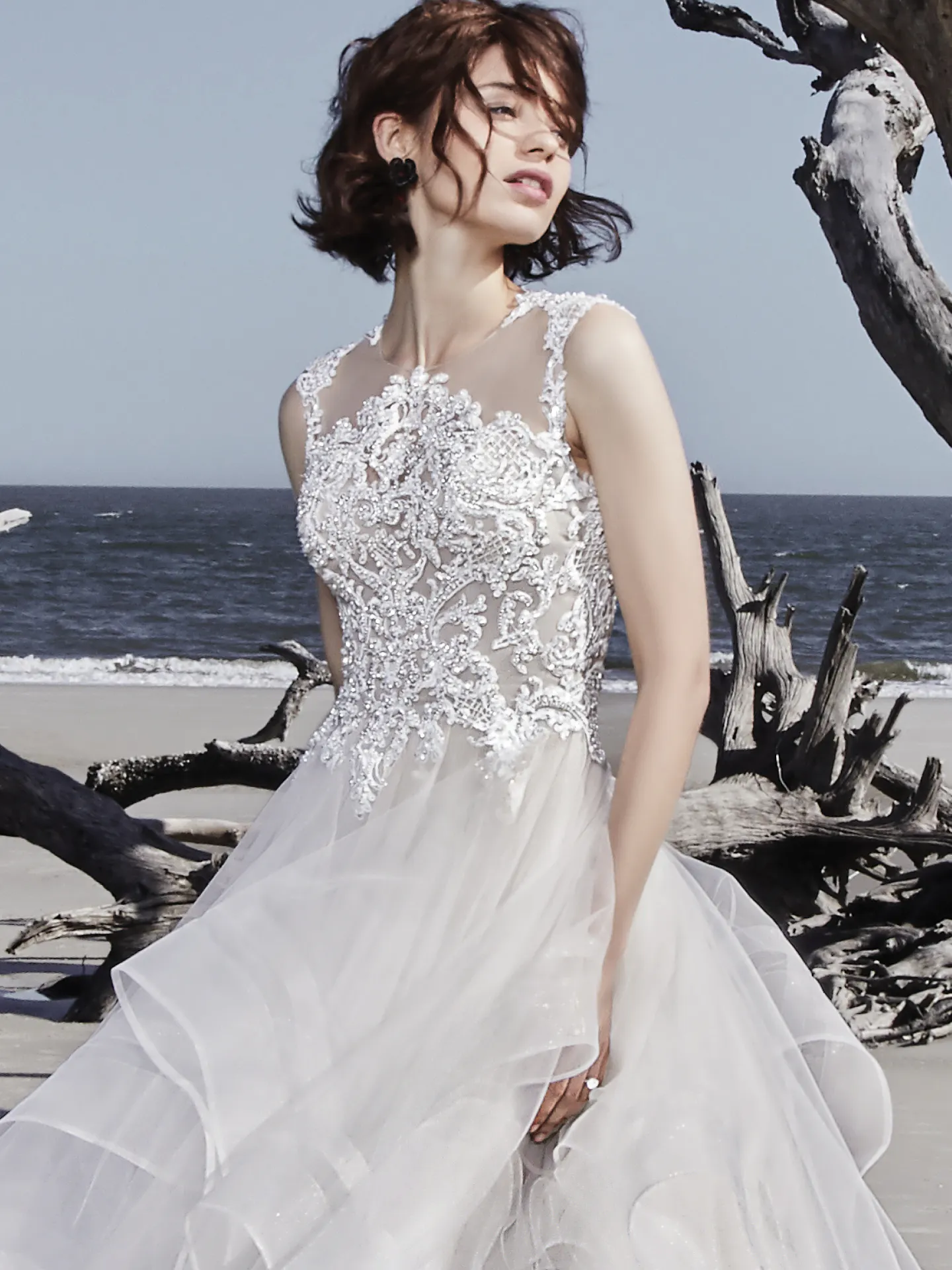 Ariya  Unique Ballgown Wedding Dress by Sottero and Midgley