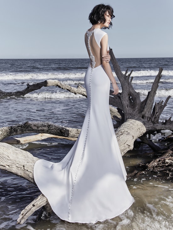 Arleigh Rose (7SW995MC) Simple Crepe Wedding Dress by Sottero and Midgley 
