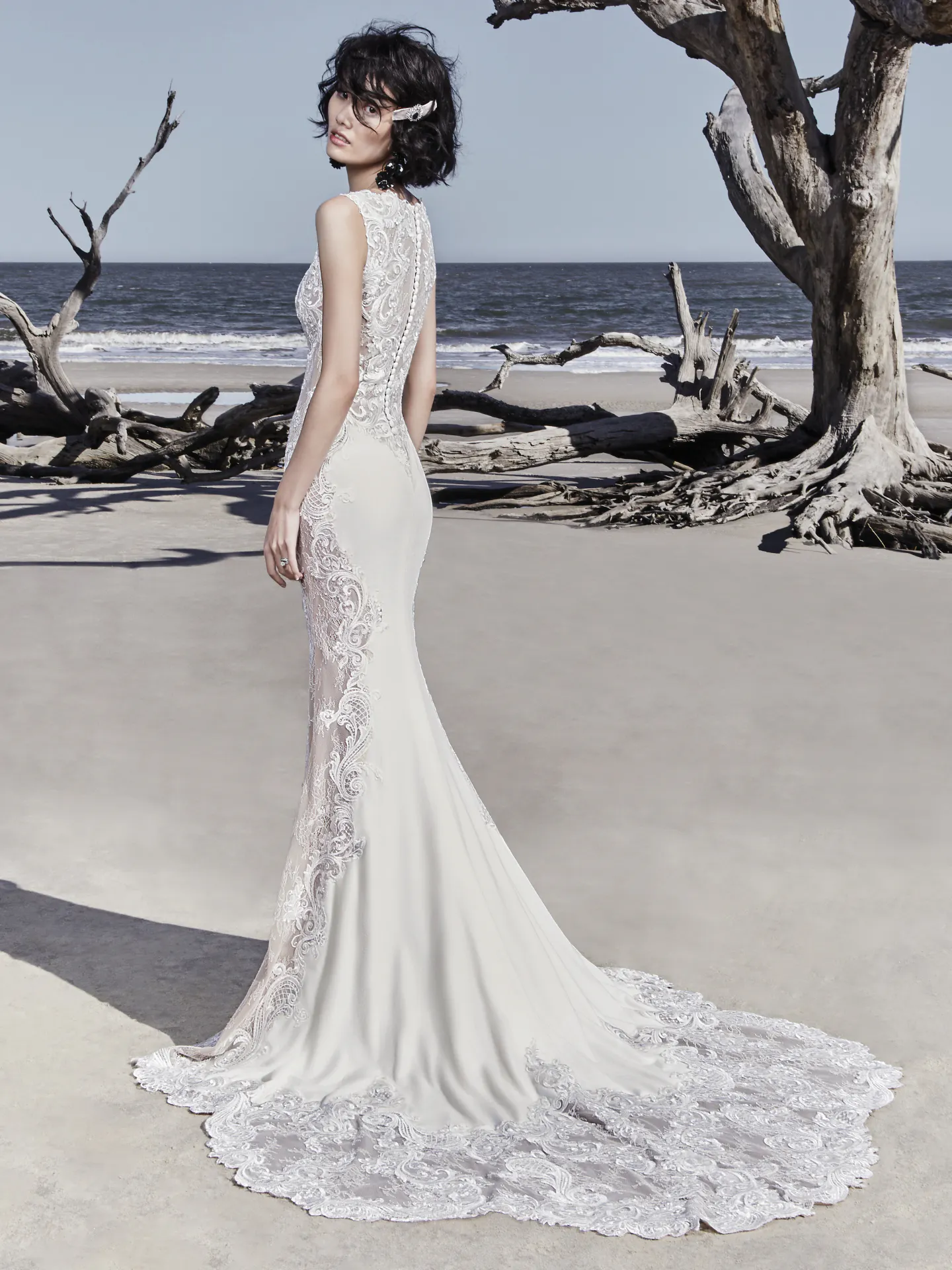 Bradford  Unique Velvet Wedding Dress by Sottero and Midgley