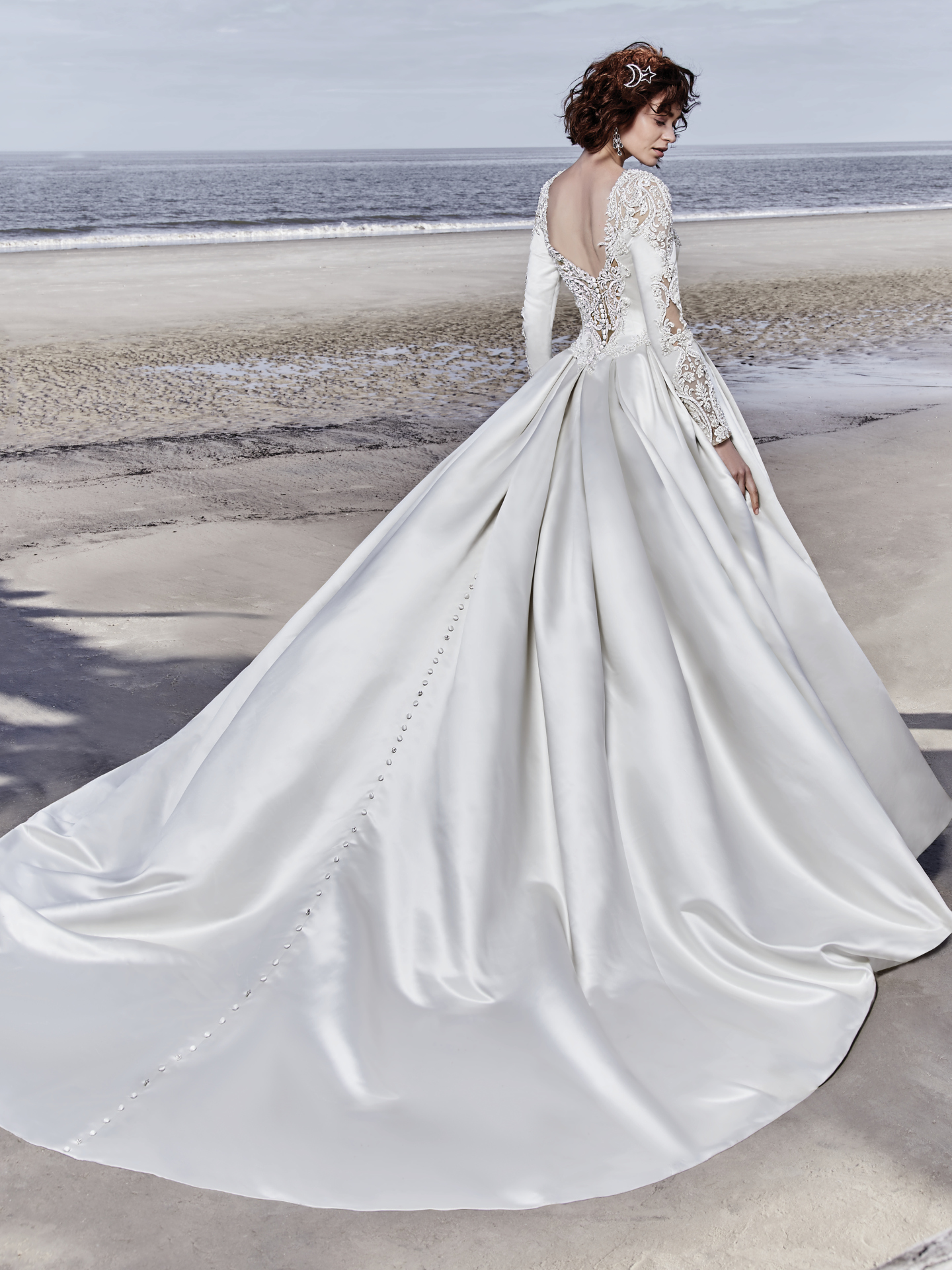 maggie sottero satin ball gown