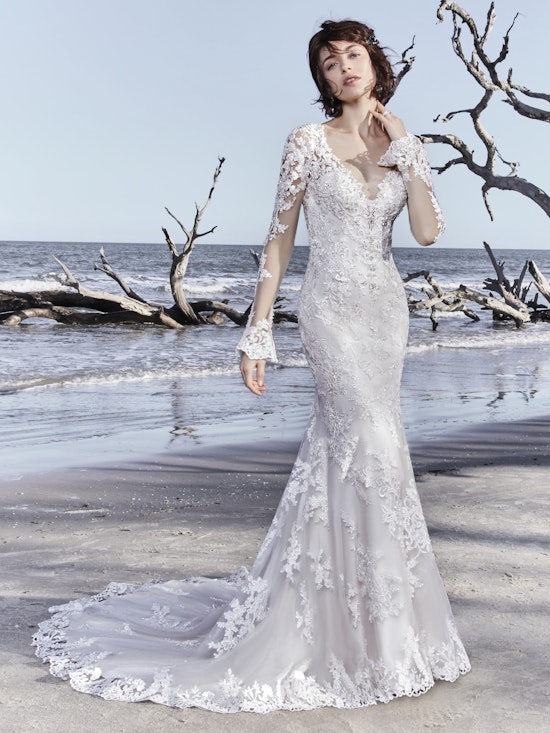 Ekaterina (8SC728) Long Sleeve Vintage Wedding Dress by Sottero and Midgley 