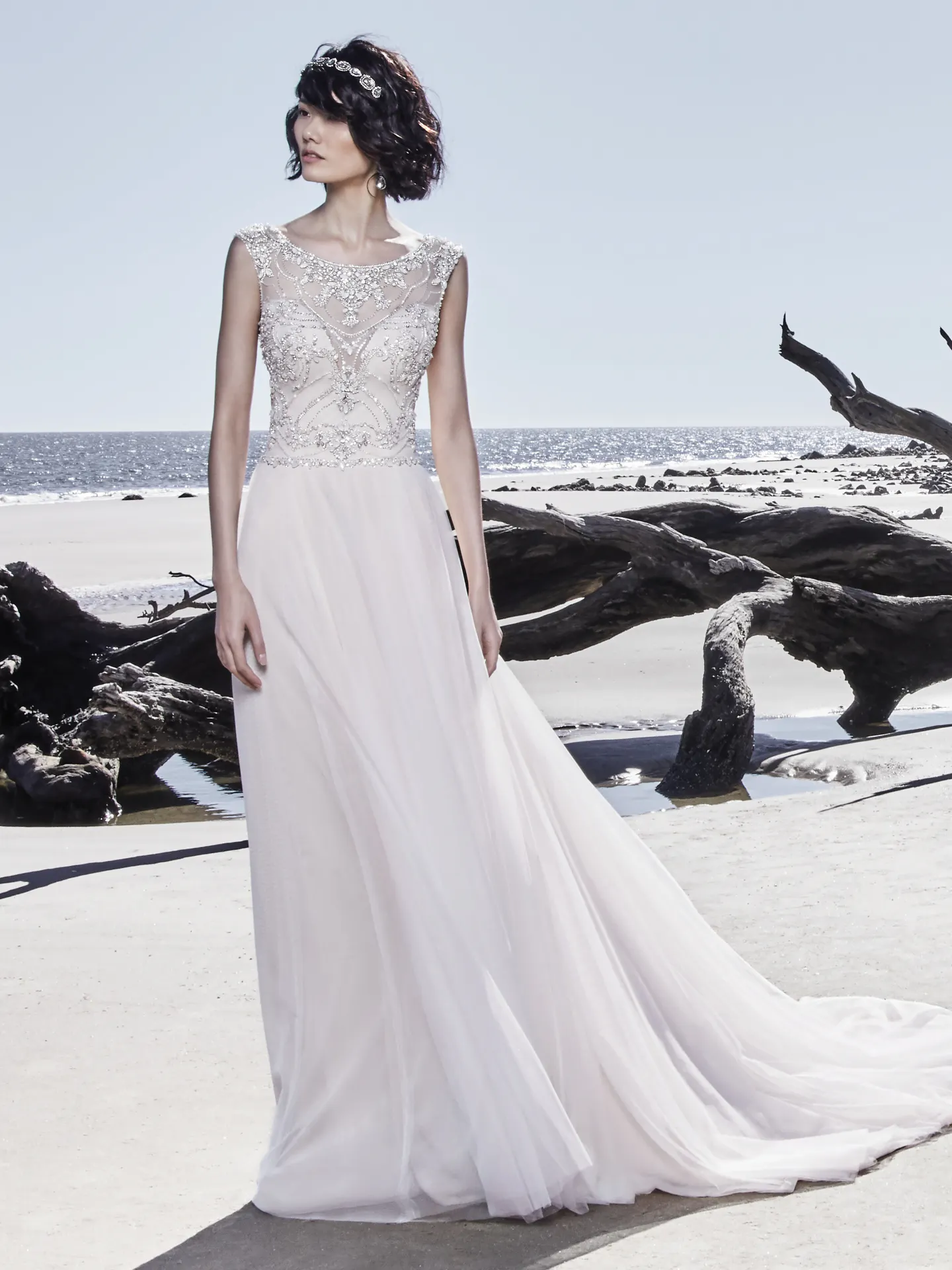 Ezra A Line Wedding Dress by Sottero and Midgley