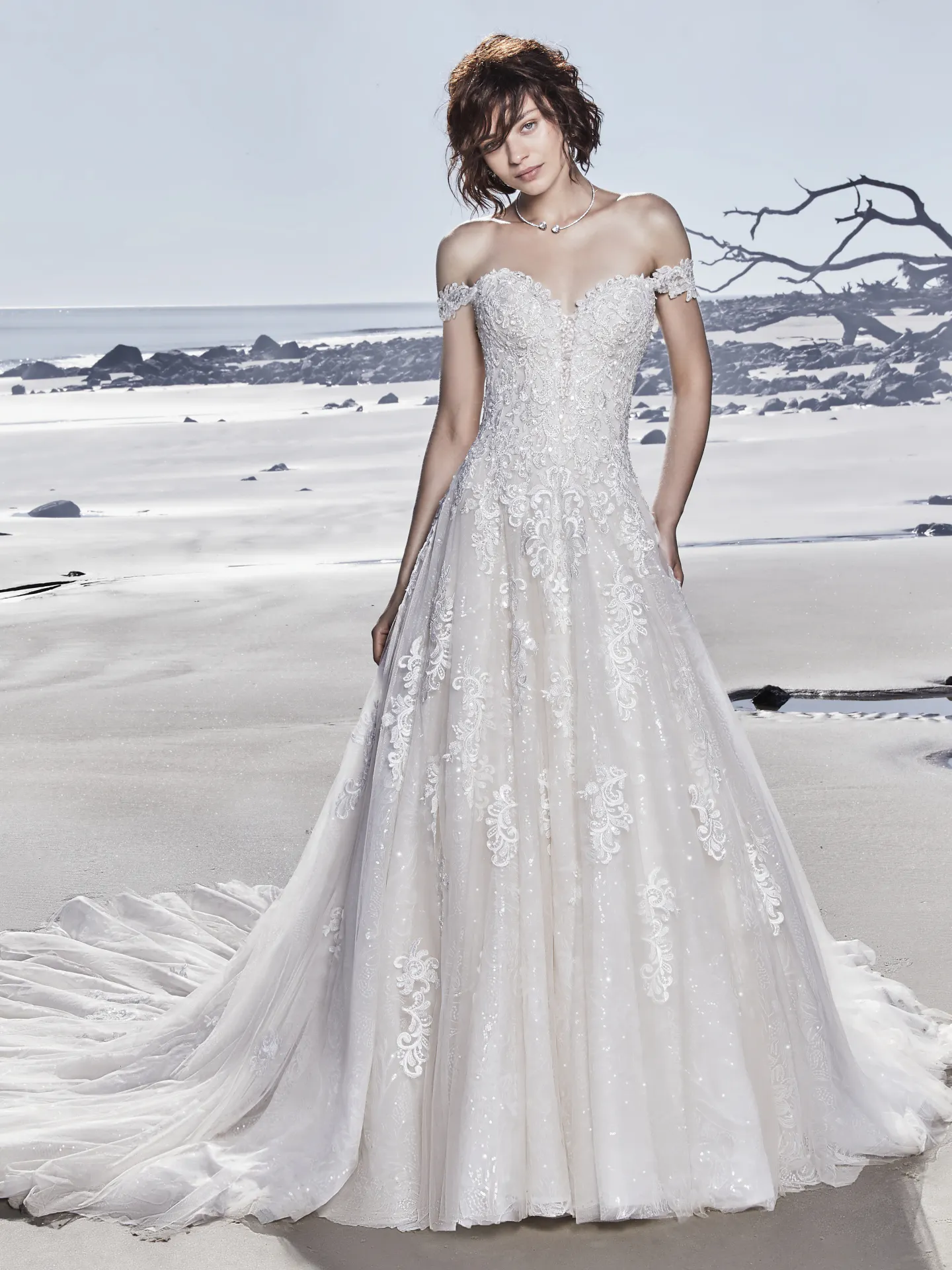 Glenn  Lace A Line Wedding Dress by Sottero and Midgley