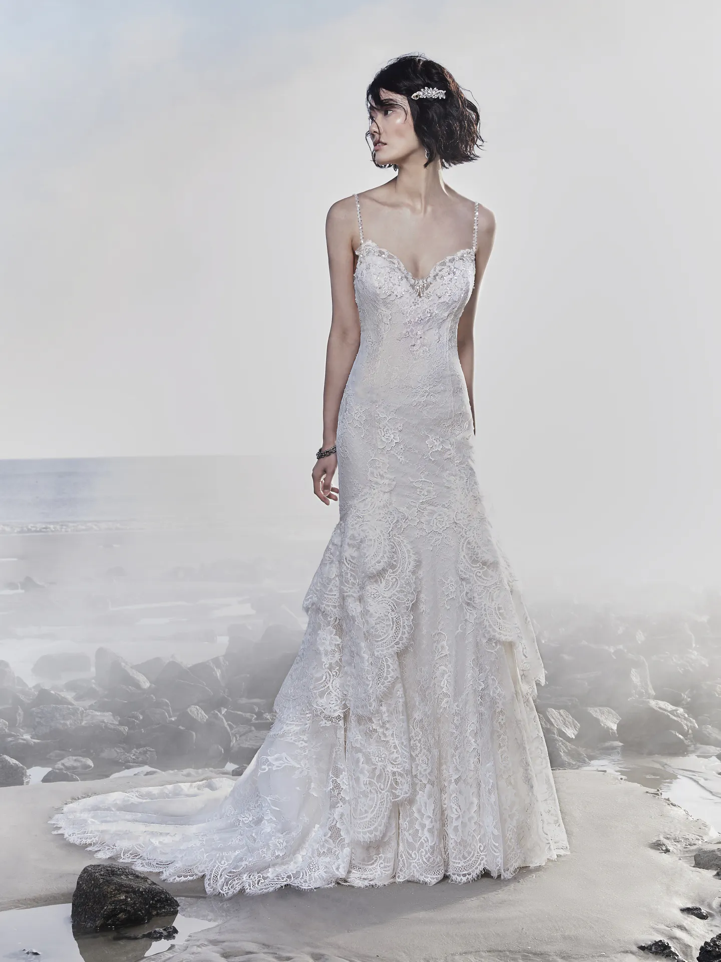 Jackson  Lace Boho Wedding Dress by Sottero and Midgley