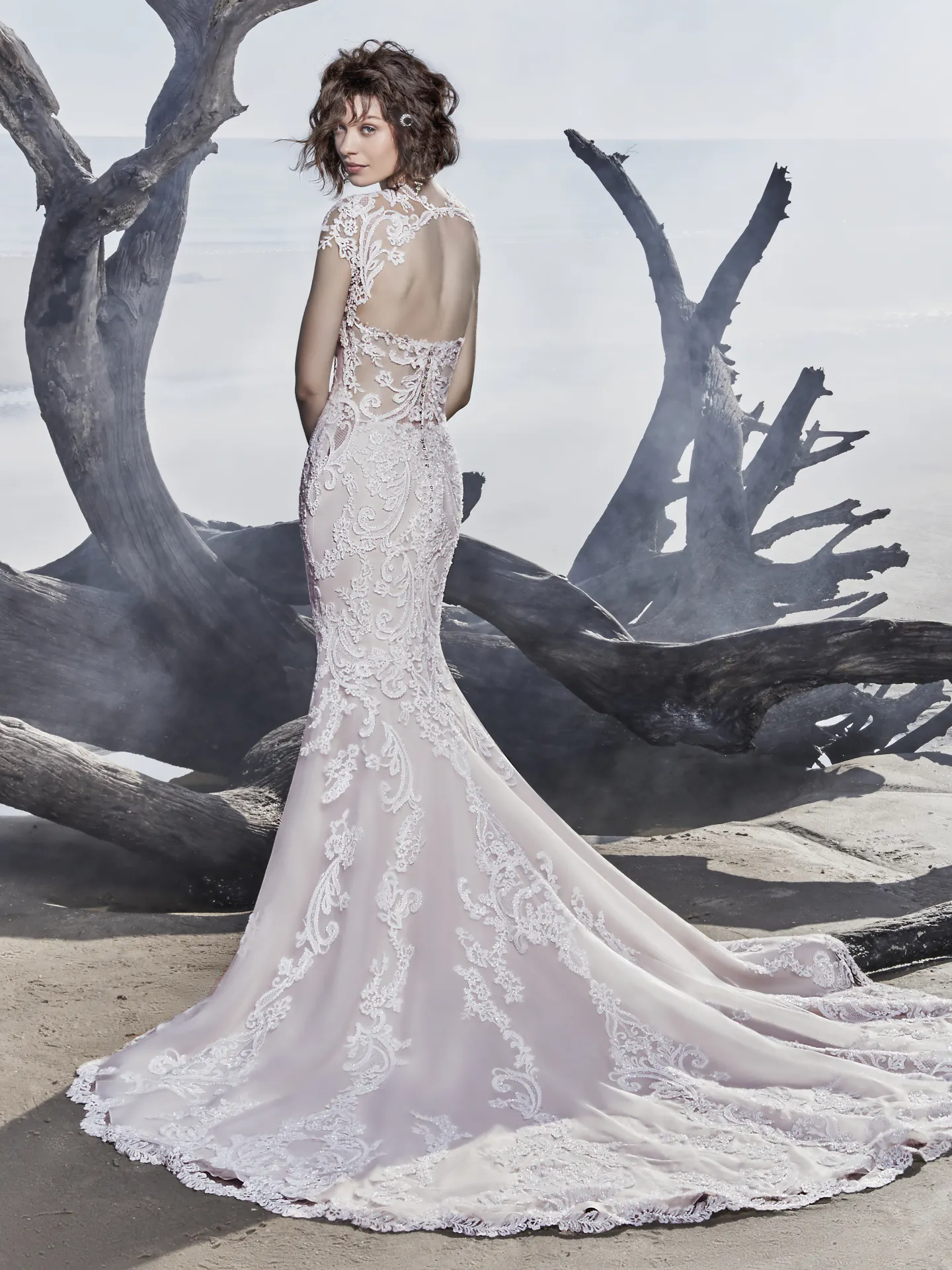 Memphis  Vintage lace Wedding Dress by Sottero and Midgley