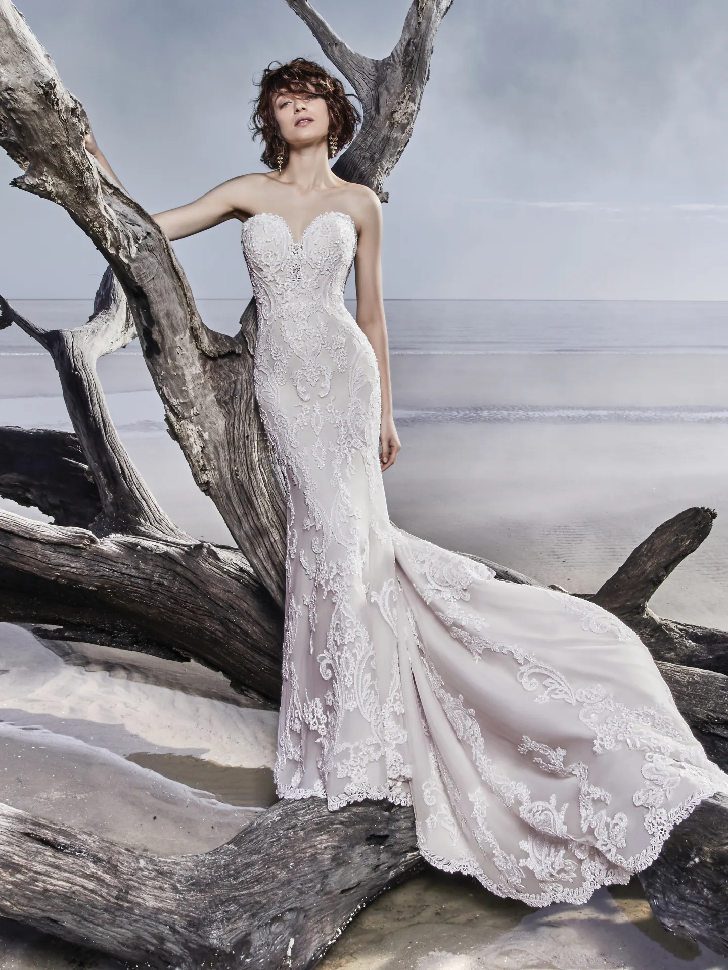 Memphis  Vintage lace Wedding Dress by Sottero and Midgley