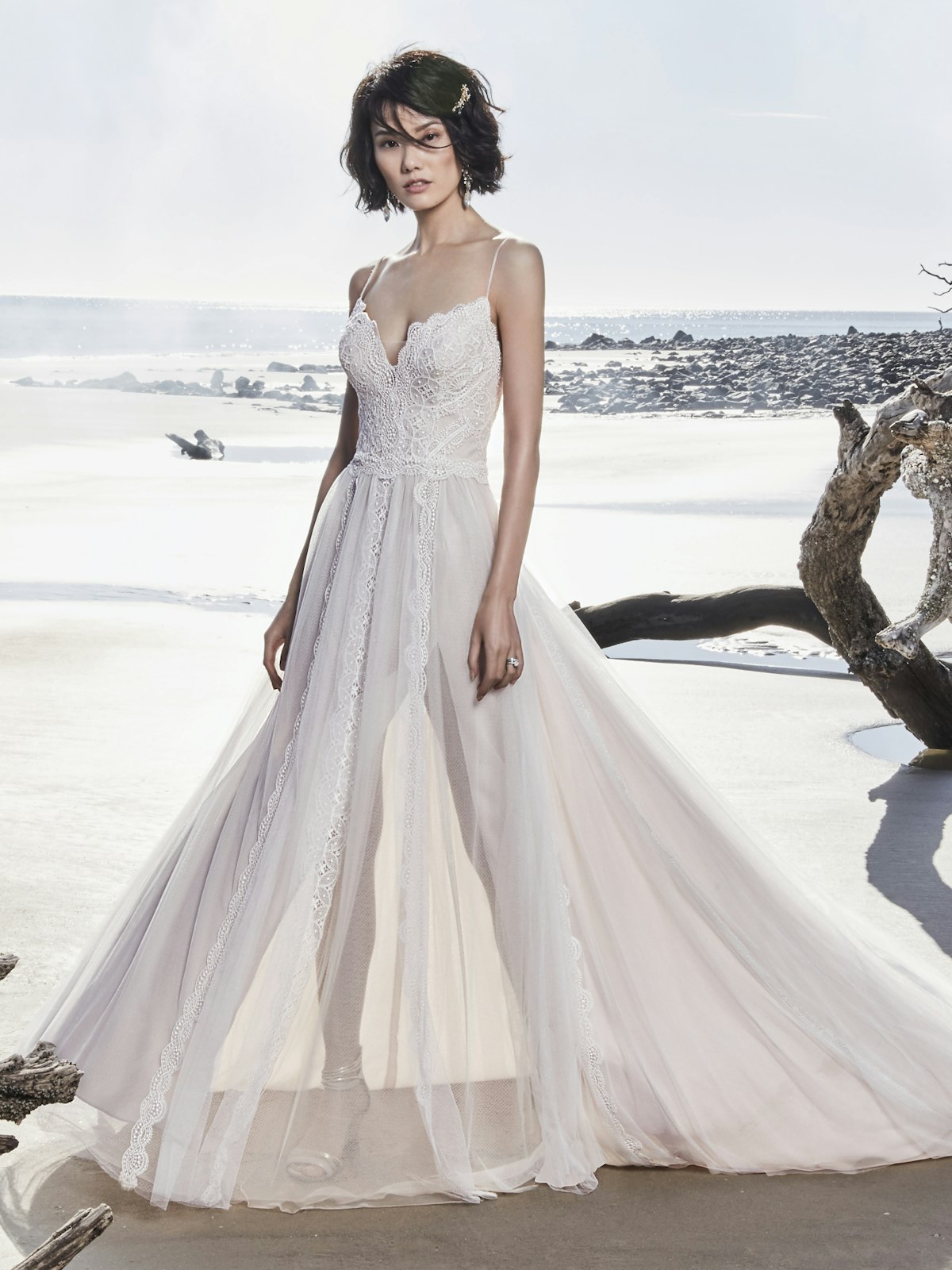 Olson (8SW776) Rustic Lace Wedding Dress by Sottero and Midgley