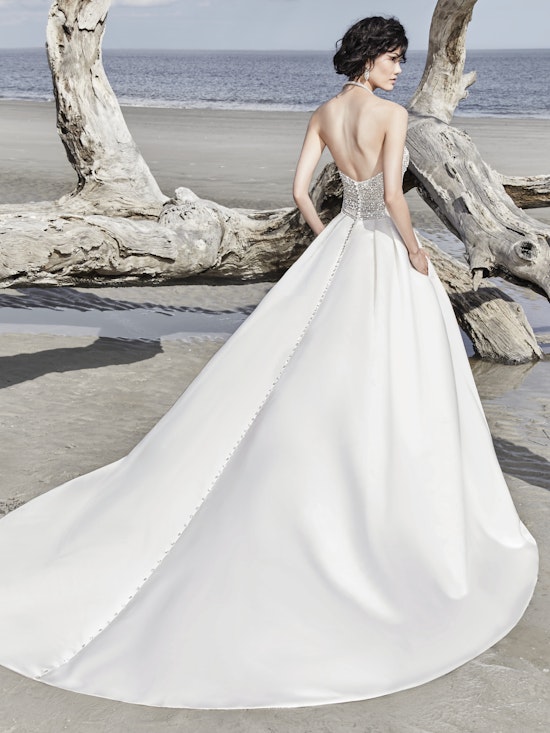 Phoenix (8SS785) Simple Satin Wedding Dress By Sottero and Midgley 