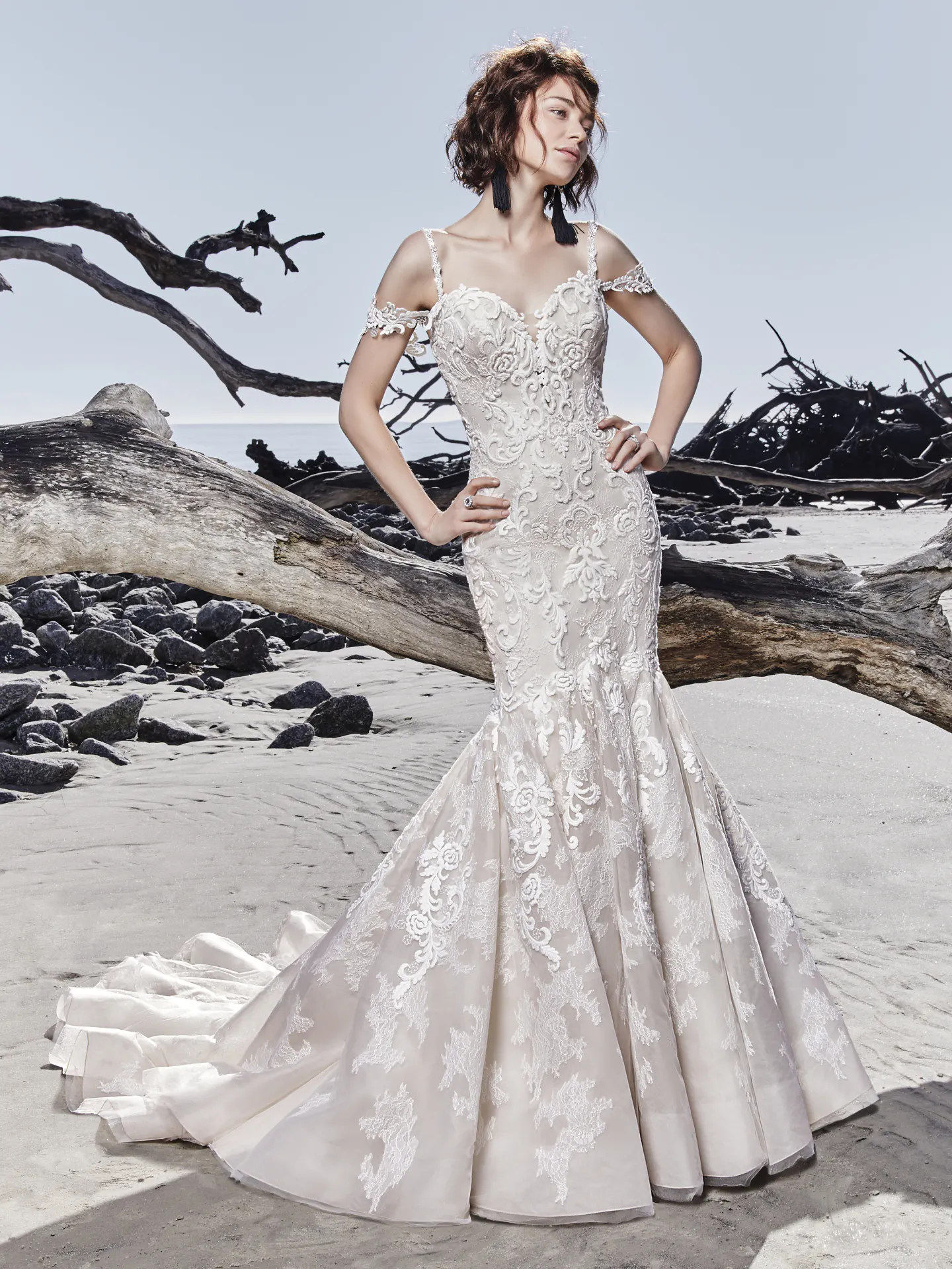 Portia Rustic Lace Wedding Dress by Sottero and Midgley