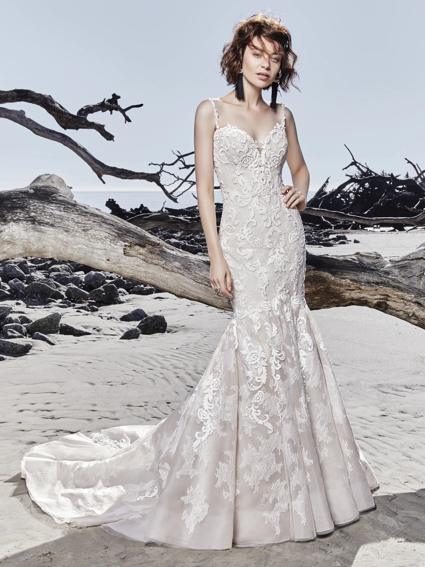 Portia Rustic Lace Wedding Dress by Sottero and Midgley