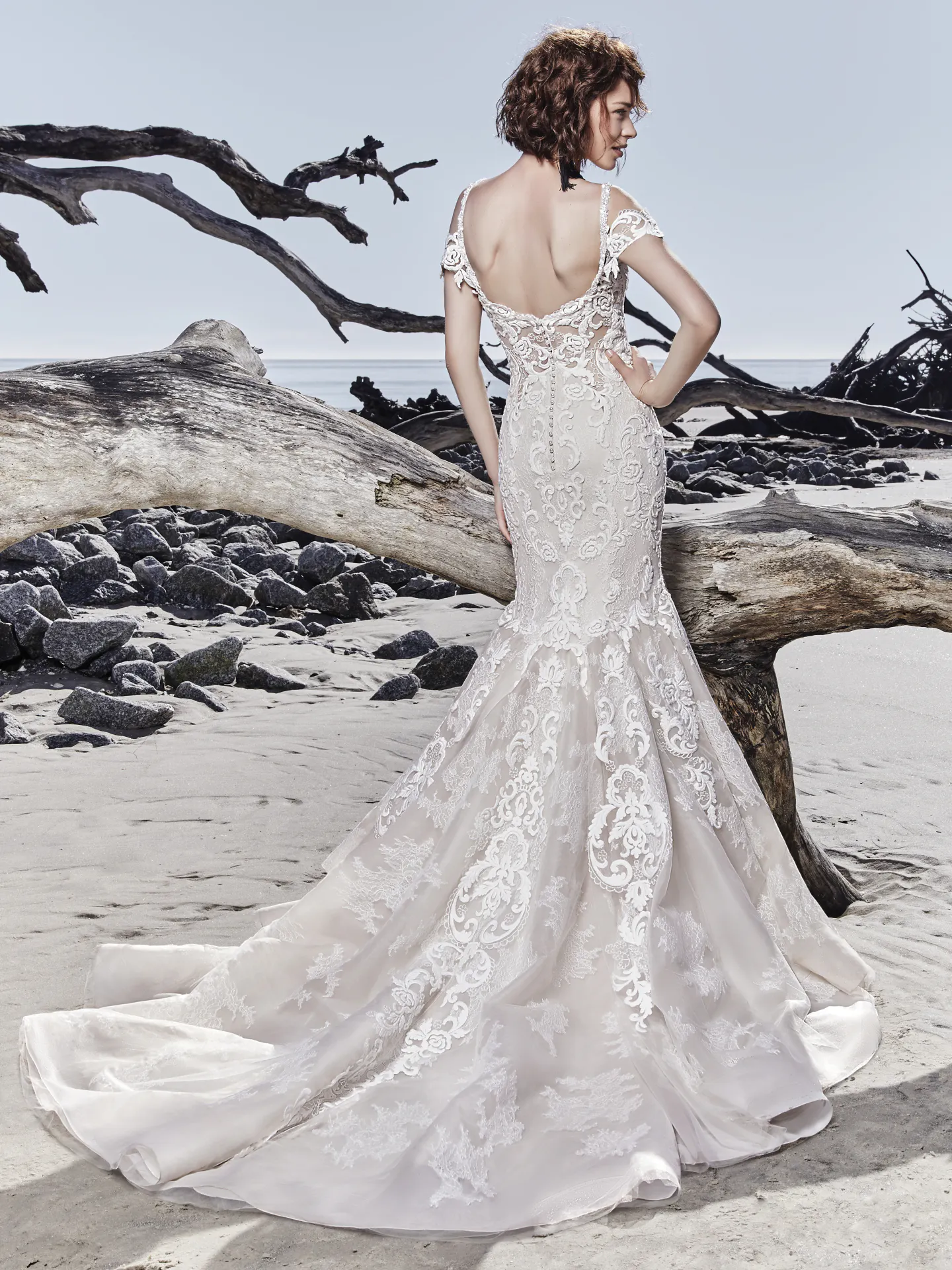 Portia Rustic Lace Wedding Dress by Sottero and Midgley