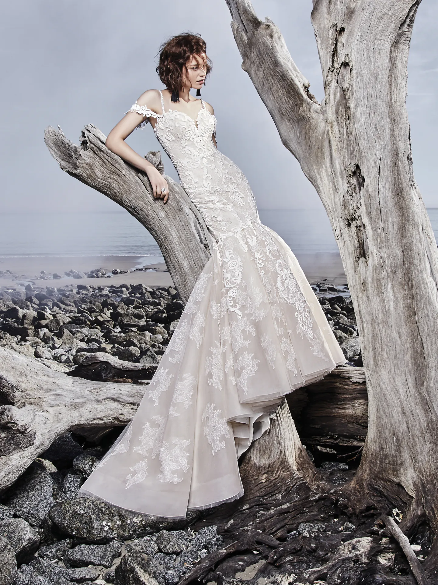 Portia Rustic Lace Wedding Dress by Sottero and Midgley