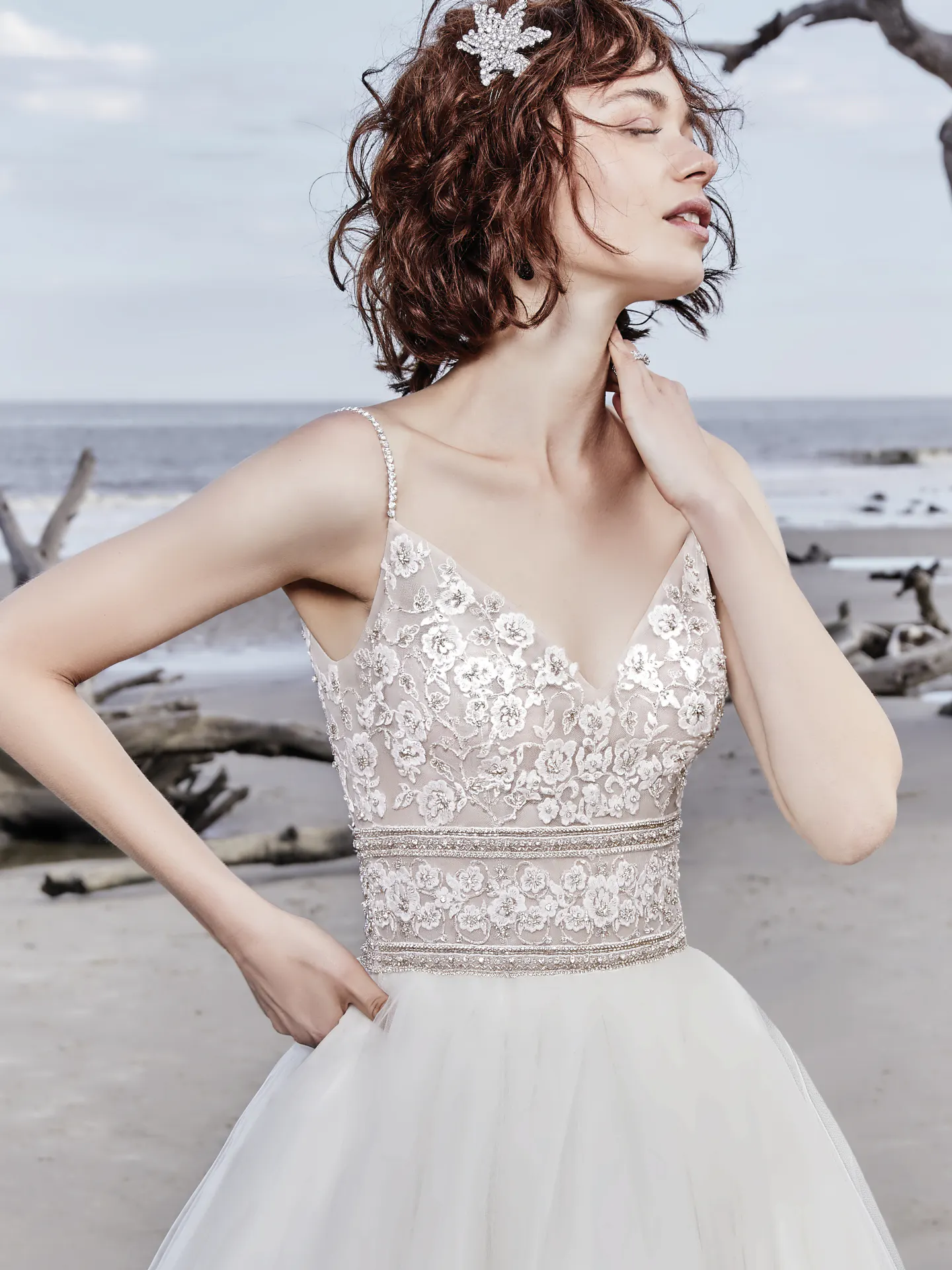 Saylor Rose  Tulle Boho Wedding Dress by Sottero and Midgley