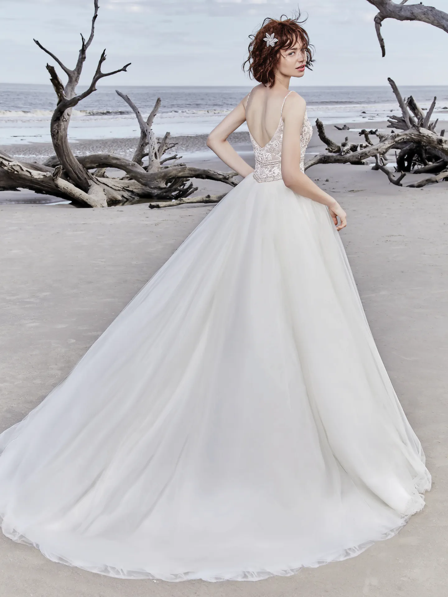 Saylor Rose  Tulle Boho Wedding Dress by Sottero and Midgley