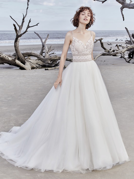 Saylor Rose (8SW758) Tulle Boho Wedding Dress by Sottero and Midgley 