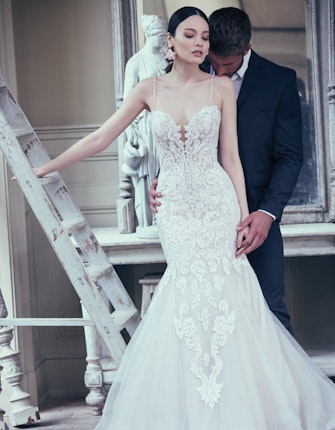 Alistaire (9MS023) Lace Fit and Flare Wedding Dress by Maggie Sottero