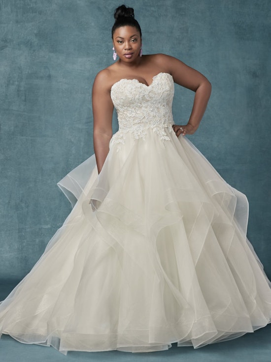 Anastasia (Curve) (CRV-9MC012) Ballgown Wedding Dress by Maggie Sottero
