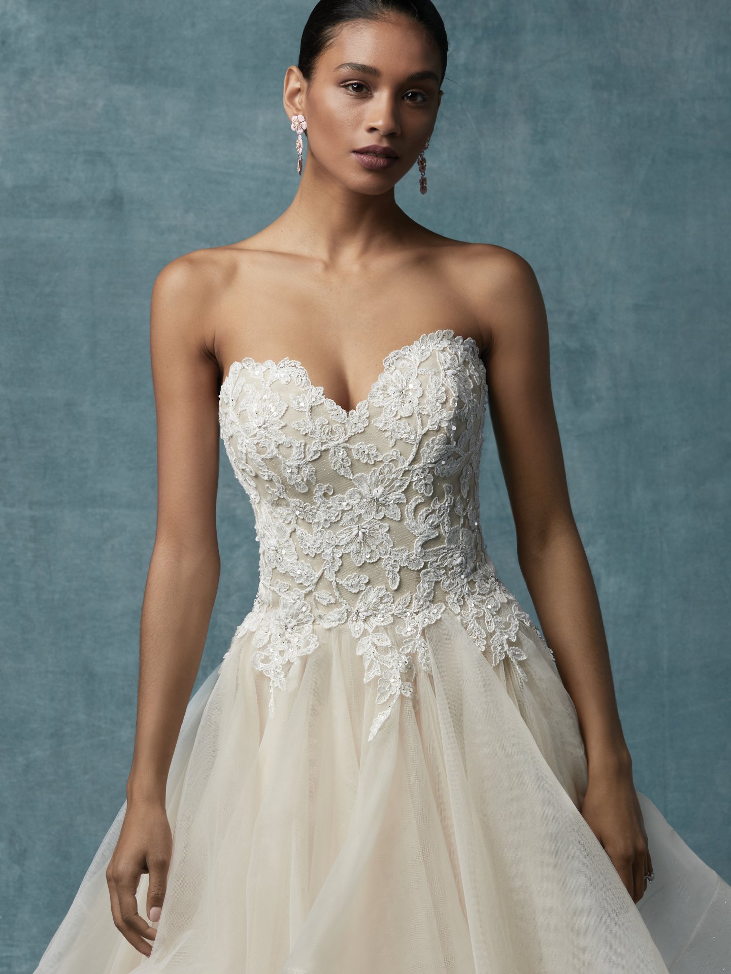 maggie sottero strapless